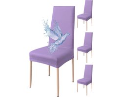 4x Universele Stoelhoezen - Waterdicht & Rekbaar - Eetkamerstoel Hoes - Eenvoudig te Vervangen