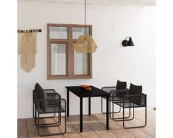 5-delig, tuinmeubelset, voor terras, tuin, balkon