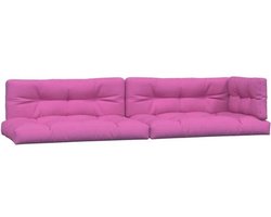 5-delige set tuinkussens voor pallets - Comfortabel zitkussen in roze stof