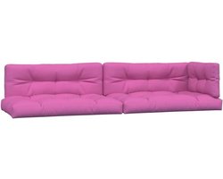 5-delige set tuinkussens voor pallets - Comfortabel zitkussen in roze stof
