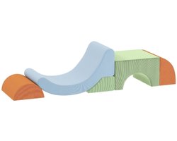 5-delige set zachte bouwblokken voor peuters om te klimmen, kruipen en bouwen lichtgewicht corduroy schuimstof kleurrijk Bouwblokken voor kinderen Kinderspeelgoed Geschikt voor peuters, gemakkelijk vast te pakken en op te bergen