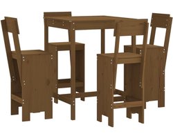 5-delige tuinmeubelset van grenenhout