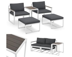 5-delige Tuinmeubelset voor Buiten | Luxe Lounge Set met Tafel en Kussens | Perfect voor Tuin en Balkon