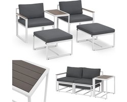 5-delige Tuinmeubelset voor Buiten | Luxe Lounge Set met Tafel en Kussens | Perfect voor Tuin en Balkon