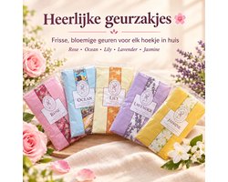 5 Geurzakjes ( Jasmine-Lily-Ocean-Lavendel-Rose )