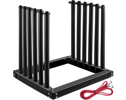 5-Lite, 24 Inch Hoog, Stalen voorruitsteun, met Pvc- En Schuimrubberen Bekleding, voor Vrachtwagens, voor Glastransport