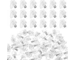 5 mm planksteunpen steunkast plank pinnen doorzichtige plastic vervangende pen (20 stuks)