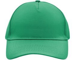 5 panel baseball pet groen