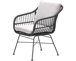 5-persoons ronde tuinset - Edison tafel - 5 Margriet stoelen