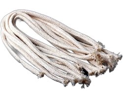 5 stuk Olielamp Lont - Lont - Brander - Aansteeklont - Touw - Katoen lont - 50 cm - wit - LOUZIR