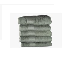 5 stuks Bamboe katoenen handdoek groen 50x100 cm 1 stuk Katoen 70%, bamboe 30%