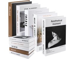 5 stuks decoratieve boeken voor woondecoratie - decoratie valse boeken box - decoratieve boeken voor salontafel/planken - kantoor decoratie accessoires