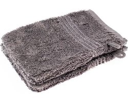 5 Stuks Grijze bamboe washand 16x21 cm