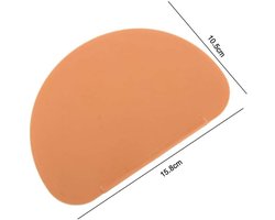 5 stuks schrapers - Komschraper Deegs chraper - Plastic Deegsnijder - Multifunctioneel keuken gereed schap voor het snijden van gebak - Keukengereedschap voor het bakken van brood - Geschikt voor het bakken van brood, cake, pizza, koekjes - Oranje