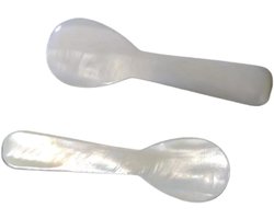 5 stuks witte parelmoer lepels klassieke kaviaar serveerlepel kleine soeplepel theelepel eierlepel dessertlepel koffie opscheplepel smoothie lepel kinderen lepel keukengereedschap 9 cm 9 cm