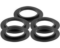 5 Vervangende afdichtingsringen voor keuken-, badkamer- en andere afvoeren - Afdichtingspakkingen voor gootsteenafvoeren - Rubberen O-ringen met randen voor zeefjes en afvoeren - Afsluiters voor badkuipen en gootstenen