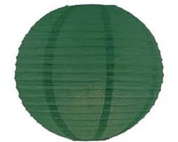 5 x Lampion donker groen 25 cm