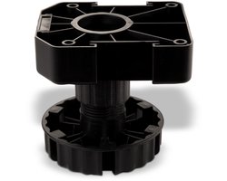 5 x Set van 4 meubelpoten zwart met sokkelhoogte 90 mm