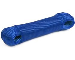 50 m Staal Core Dikke Sterke Tuin Outdoor Wasdoek Lijn - Plastic PVC Touw - Tuinaccessoires