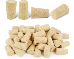 50 pcs kurken voor knutselen - wijnflessen - kurkstopper - glazen flessen - geschikt voor wijnflessen - bierflessen - sterke dranken