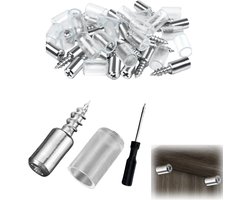 50 Pcs Opberg Shelf Holders voor Meubels - Shelf Pens met Rubber Bescherming - Hoge Belastbaarheid voor Kasten, Dressoirs, Kledingkasten