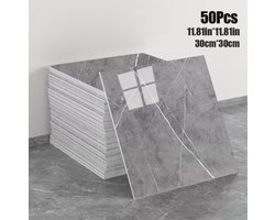 50 Stuks 3D Marmeren Wandtegels – Zelfklevende Schuim Wandpanelen voor Achterwand, Badkamer en Woonkamer