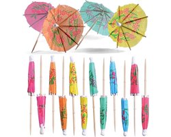 50 Stuks Cocktaildecoraties - Cocktail Parasol - Decoratieve Snacks - Papier Cocktail Paraplu's - Fruit en Nagerechten - Decoratieve Accessoires voor Bar en Drankjes
