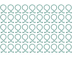 50 stuks Duurzame Plantklemmen - Achtvormige Tuinbevestigingsclips voor Takken & Bloemen | Sterke Ondersteuning