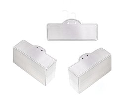50 stuks - Etiketten - Metalen plantenlabels - Plantenlabels - Moestuinbordjes - Plantenetiket - Plantlabel - Plantlabels - 89*38mm - zilver