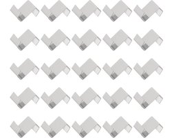 50 stuks glazen clips van roestvrij staal voor broeikas, type Z, bevestigingsclips.