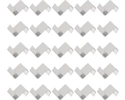 50 stuks glazen clips van roestvrij staal voor broeikas, type Z, bevestigingsclips.