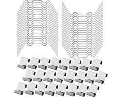 50 Stuks Glazen Clips voor Kassen - Polycarbonaat Bevestigingsclips voor Glazen Montage, Raam Klemmen en Behoud van Planten