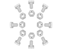50 Stuks Kas Reparatieset Vierkante Kop Kas Moeren en Bouten Vervanging Socket Cap Schroeven Tuinieren Benodigdheden
