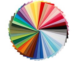 50 Stuks Katoenen Stof voor Patchwork en Quilten in Levendige Kleuren voor DIY Decoratie en Handwerken (25x25cm)