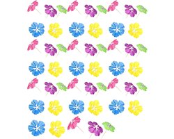 50 stuks kleurrijke cocktailparaplu's voor zomerfeesten, verjaardagsdecoratie en tropische thema's, papieren accessoires voor drankjes en bartafels