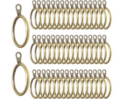 50 stuks metalen gordijnringen 38 mm antiek koper - gordijnringen voor gordijnstok
