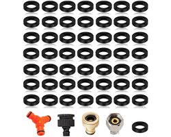 50 Stuks Rubber Sealing Ringen Ø19mm 1/2 Inch voor Douchekoppen, Douche Slangen en Kranen – Waterdichte en Lekvrije Verbinding voor Badkamer en Sanitair