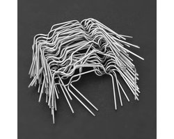 50 Stuks RVS W Type Dikke Glazingsclips voor Kassen - Veilige Bevestiging voor Perspex Platen en Glazen Panelen