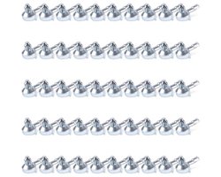 50 Stuks Shelf Support Pens - Zink Legering - Voor Ikea Billy Boekenkast 131372