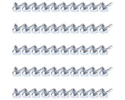 50 Stuks Shelf Support Pens - Zink Legering - Voor Ikea Billy Boekenkast 131372
