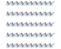 50 Stuks Shelf Support Pens - Zink Legering - Voor Ikea Billy Boekenkast 131372