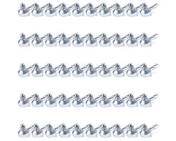 50 Stuks Shelf Support Pens - Zink Legering - Voor Ikea Billy Boekenkast 131372