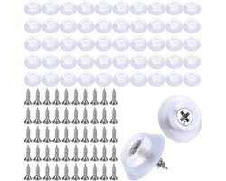 50 Stuks Transparante Rubber Voetjes met Schroeven - Antislip & Duurzaam voor Meubels en Keukenapparatuur