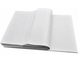 50 stuks Zijdepapier WIT 300 x 400mm Vloeipapier tissue papier inpakpapier knutselen knutsel papier vloei papier inpak inpakken dun papier voor kleding vul materiaal silk paper