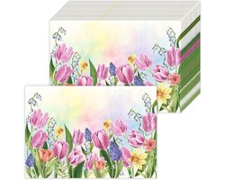 50 Wegwerp Papieren Placemats Bloemenprint voor Feest en Eettafel