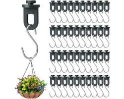 50 x broeikasclips + 50 x broeikashaken - Huisclips - broeikasclips set - S haken - Kas Clips - Tuinhaken - Outdoor Plant Haak Kas - Plant Broeikas Klemmen - broeikasaccessoires en clips - Hoge draagkracht broeikasclips