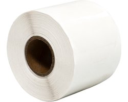 500 Etiketten Rond Transparant 50 mm op Rol - Sluitzegel - Markeringspunten - Blanco ronde stickers - DULA