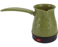 500 Ml Elektrisch Turks Koffiezetapparaat - Machine Pot Warmer Ketel - Roestvrijstalen Turkse Koffiepot - Thuis Thee Koffie - Groen
