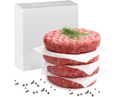 500 Sheets Burger Paper - Baking Paper 5.5" Parchment Paper voor Burger Press - BBQ Accessories - Non-Stick Wax Paper - Rectangular Dividing Paper voor Vleesballen en Pâtés