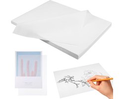 500 sheets of white transparent paper, pause paper A4 (29.7 x 21 cm), 17 g/m² clear paper for breaks, sketching, copying, wrapping gifts, bouquets, filling bags
